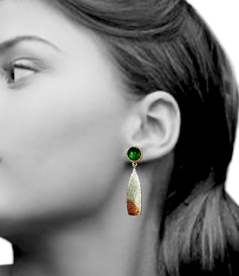 Green Tourmaline Earrings