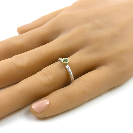 Silver and Gold Topas Ring