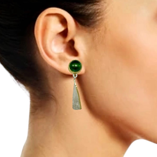 Green Tourmaline Earrings