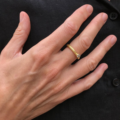 Golden Diamond Ring
