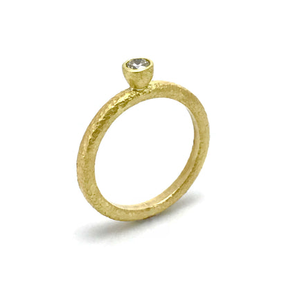 Golden Diamond Ring