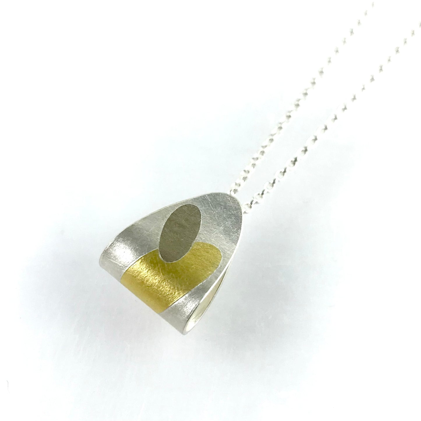 "Folded leaf" pendant 1