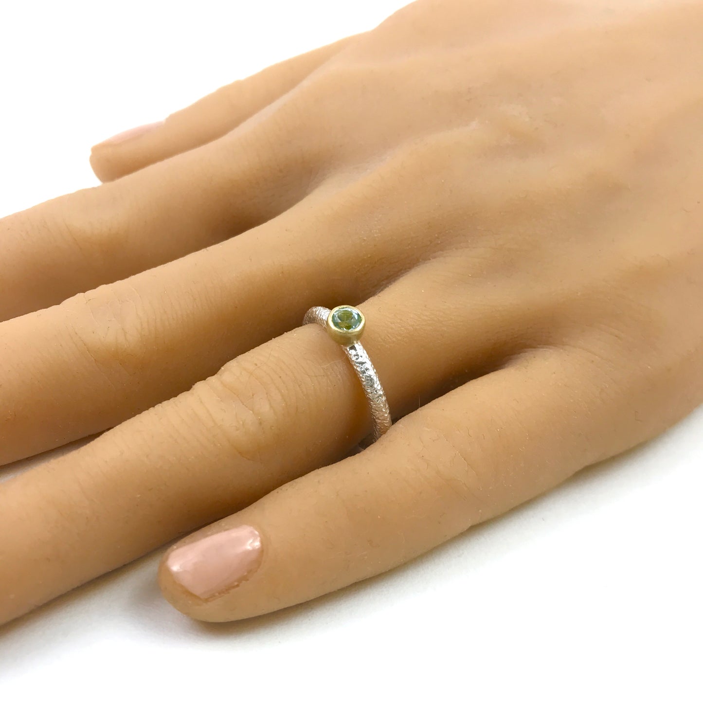 Silver and Gold Topas Ring