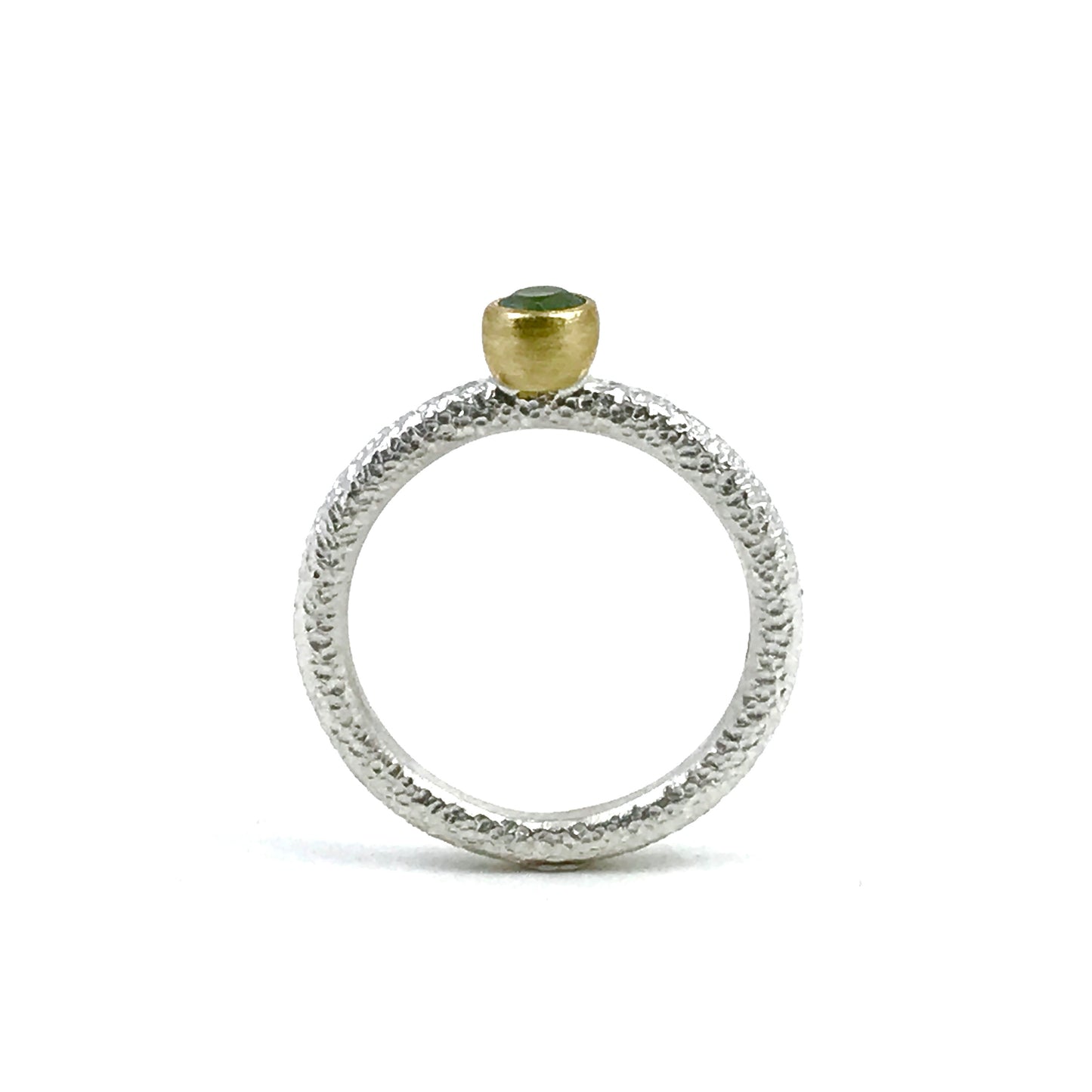 Silver and Gold Topas Ring