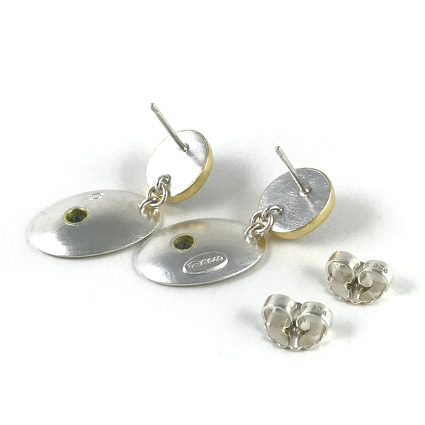 Moonstone and Aquamarine earrings